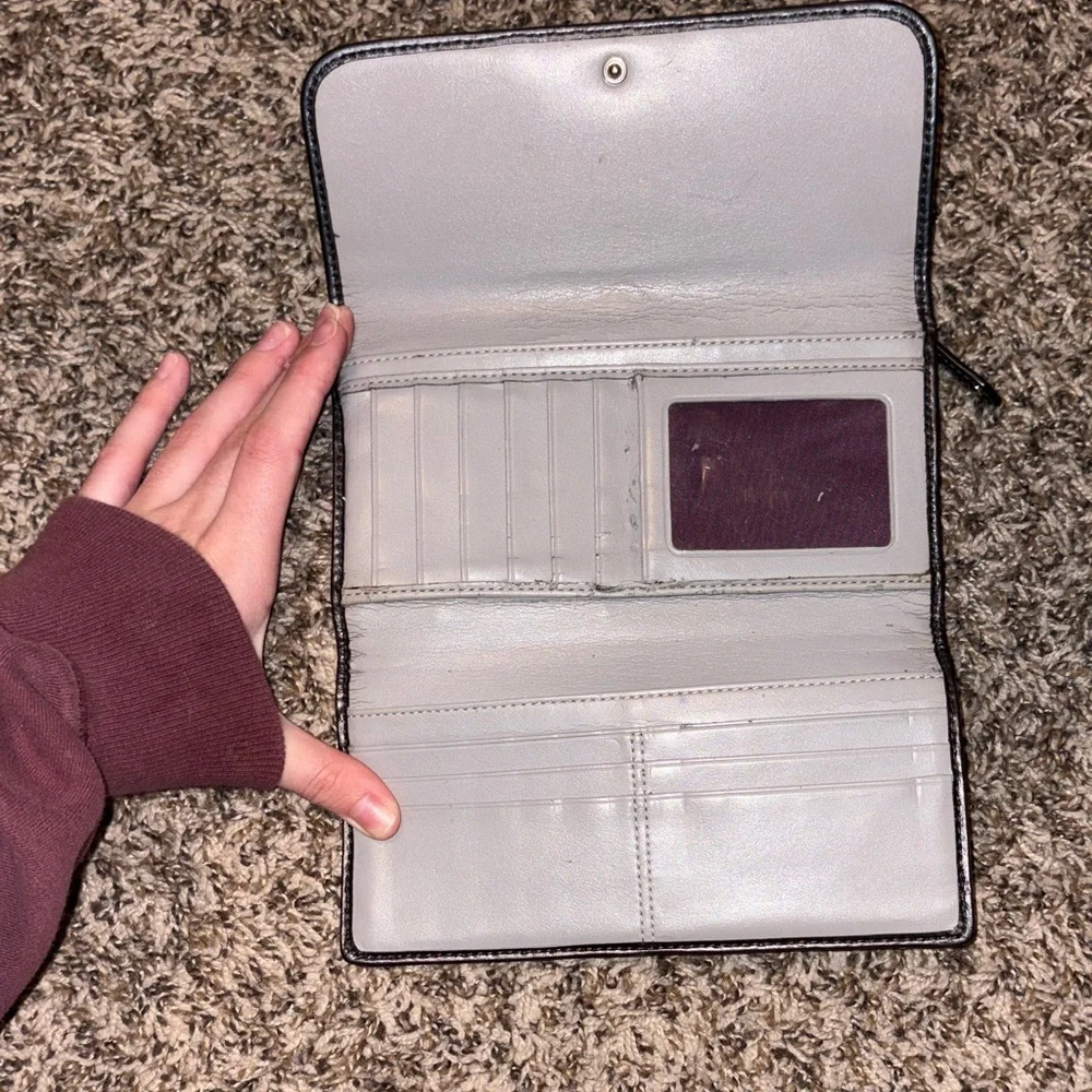 Vintage Authentic Coach Black Signature Wallet